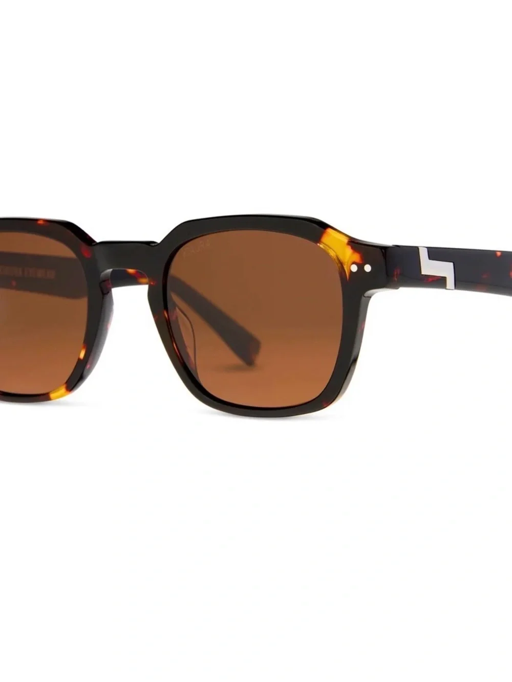 Men's Tortoiseshell Sunglasses with Brown Lenses